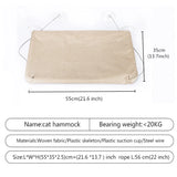 Hanging Cat Bed Pet Cat Hammock Aerial Cats Bed House Kitten Climbing Frame Sunny Window Seat Nest Bearing 20Kg Pet Winter