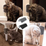 Dbuy 3 Pack Cat Grooming Set - Self Groomer Massage Combs with Catnip, Mitts Brush Gloves for Short and Long Fur, Hair Remover Tool