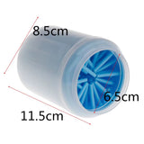 Dog Paw Cleaner Cup Soft Silicone Combs Portable Outdoor Pet Foot Washer Paw Clean Brush Quickly Wash Foot Cleaning Bucket